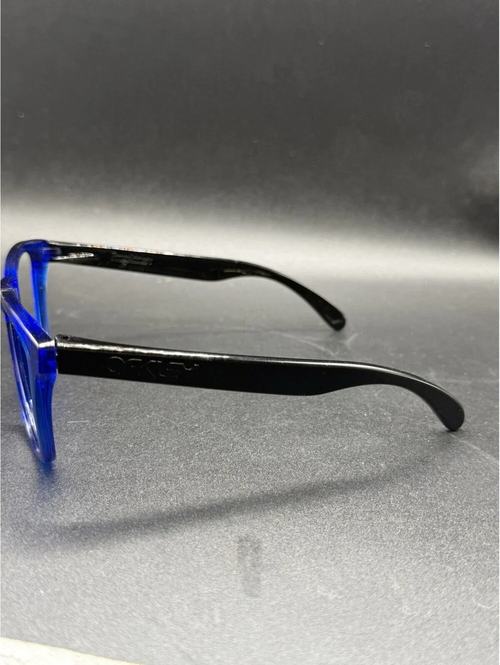 Oakley Frogskin Crystal Blue/Polished Black Frame